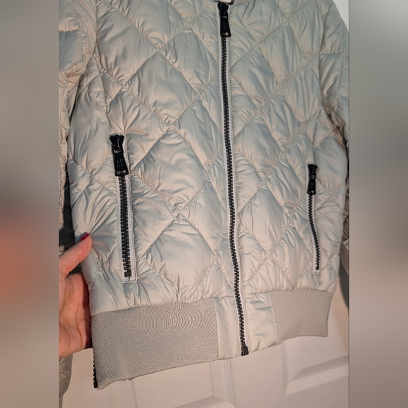 Alp N Rock Grey Bomber Jacket Prima Loft Cruelty Free Size XS - Picture 12 of 16